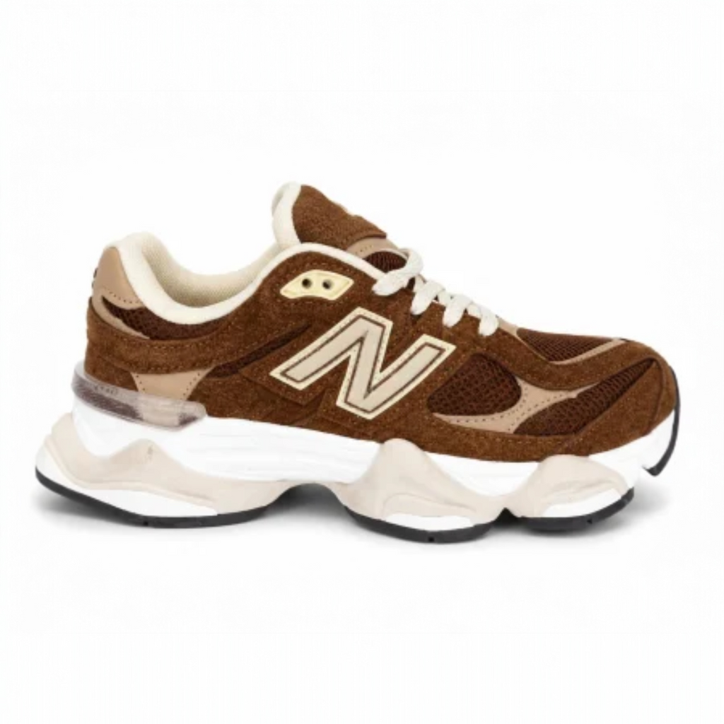 Sneakers Unisex New B Maro cu Bej
