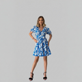 Rochie damă Model LM Blue Floral