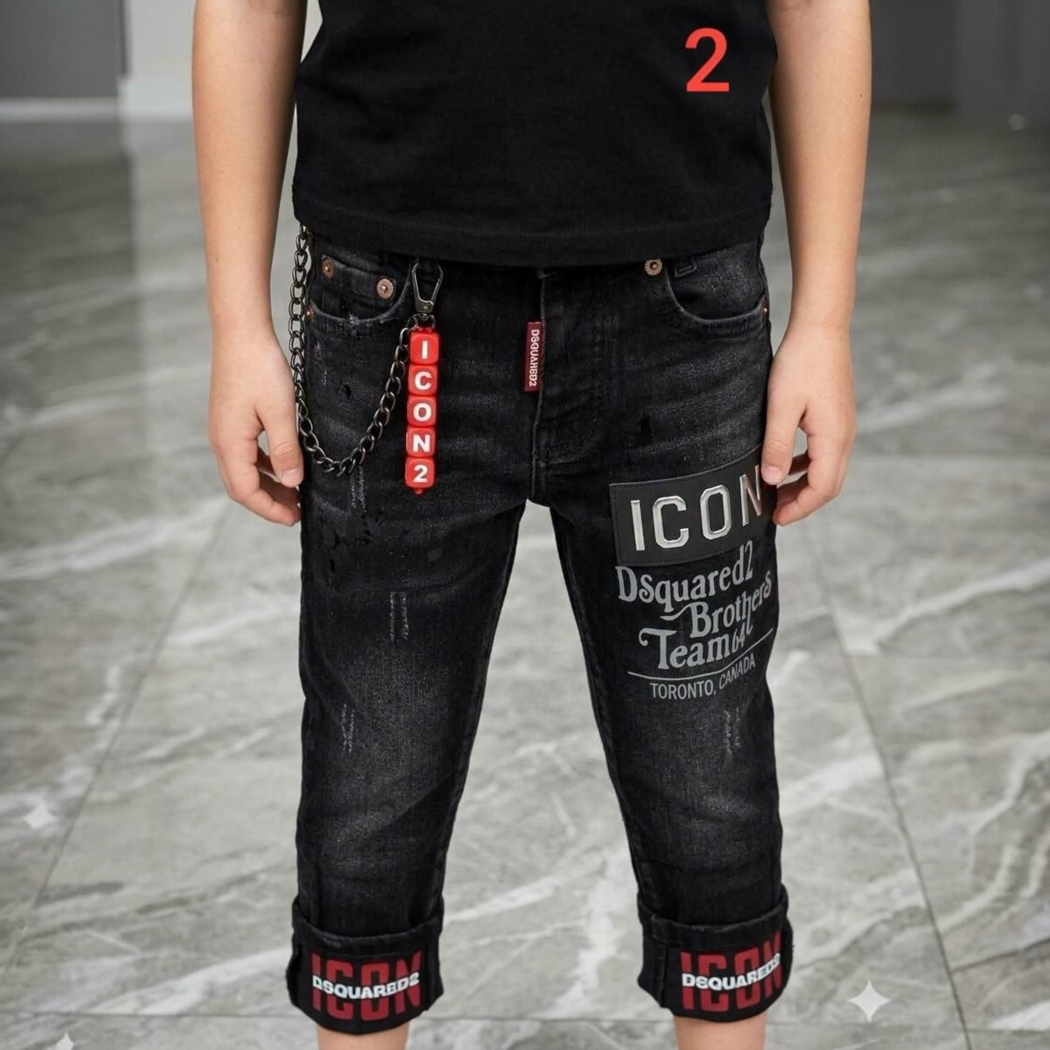 Blugi Copii Model ICON Black