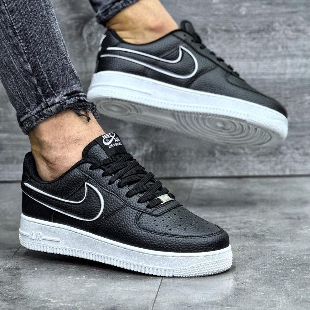 Sneakers Model Air Force Black – Piele Ecologică Premium